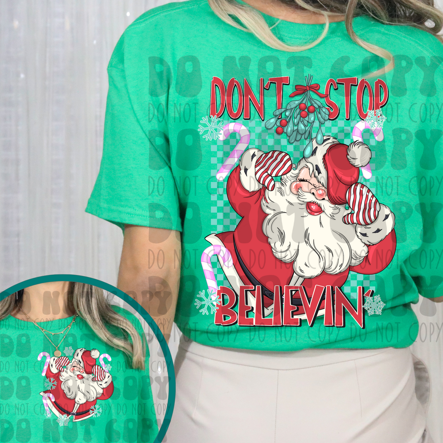 DON'T STOP BELIEVIN' W/ POCKET - DTF TRANSFER