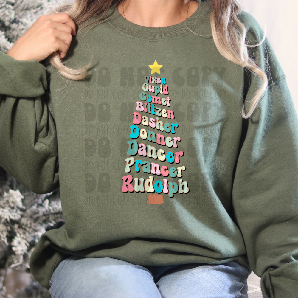 REINDEER TREE - DTF TRANSFER