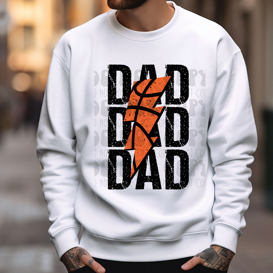 STACKED BASKETBALL DAD - DTF TRANSFER