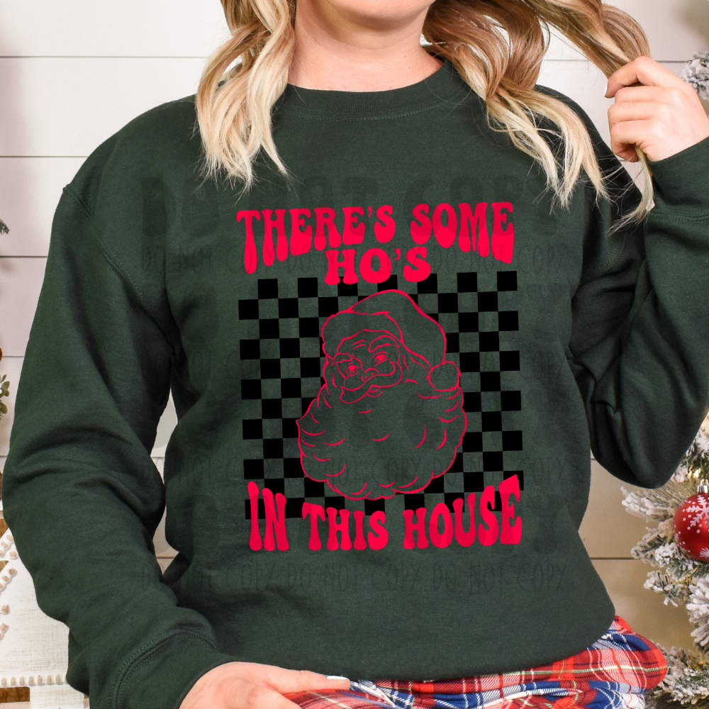 HOS IN THIS HOUSE - RED - DTF TRANSFER