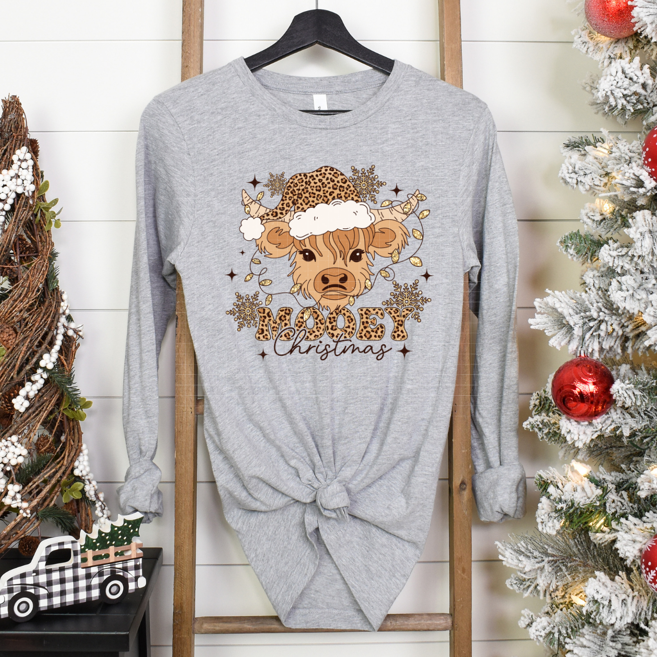 MOOEY CHRISTMAS LEOPARD - DTF TRANSFER