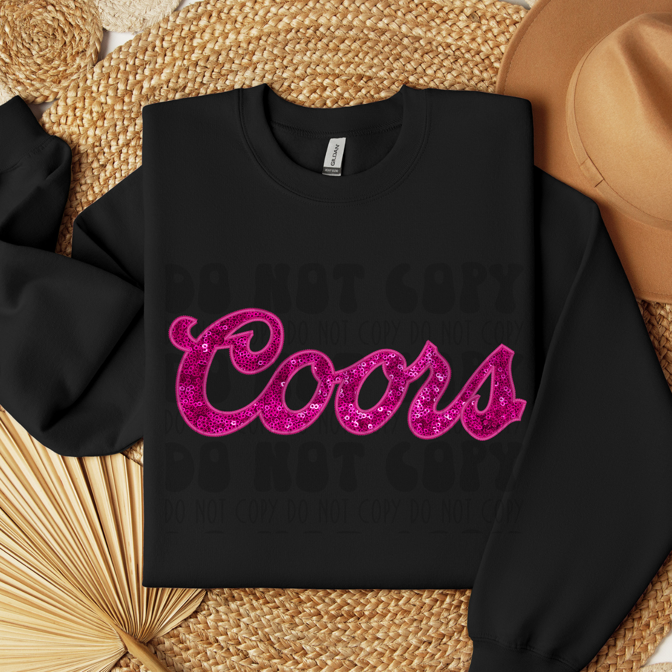 FAUX SEQUINS PINK C O O R S - DTF TRANSFER