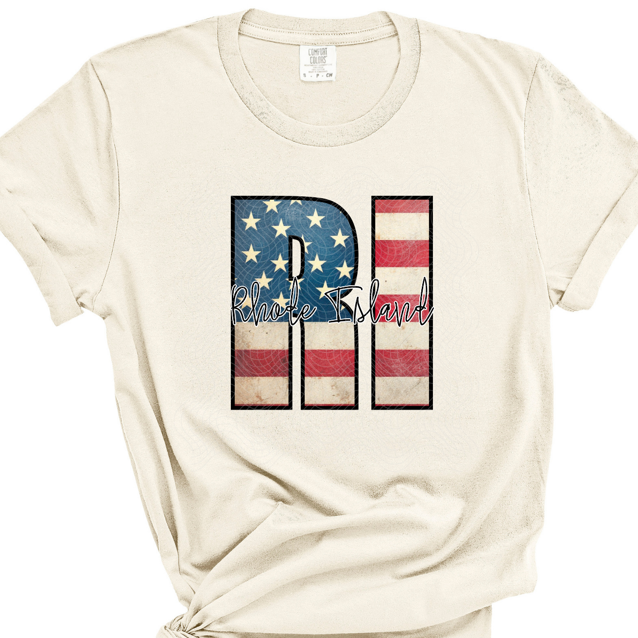 RHODE ISLAND FLAG - DTF TRANSFER