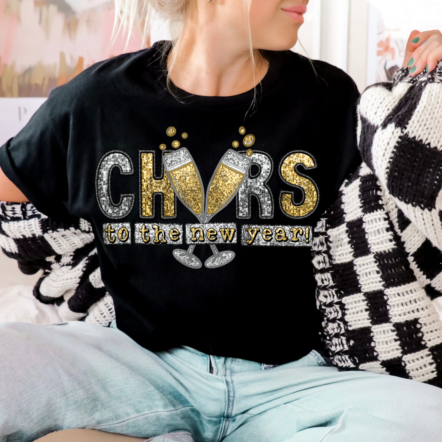 CHEERS TO THE NEW YEAR - DTF TRANSFER