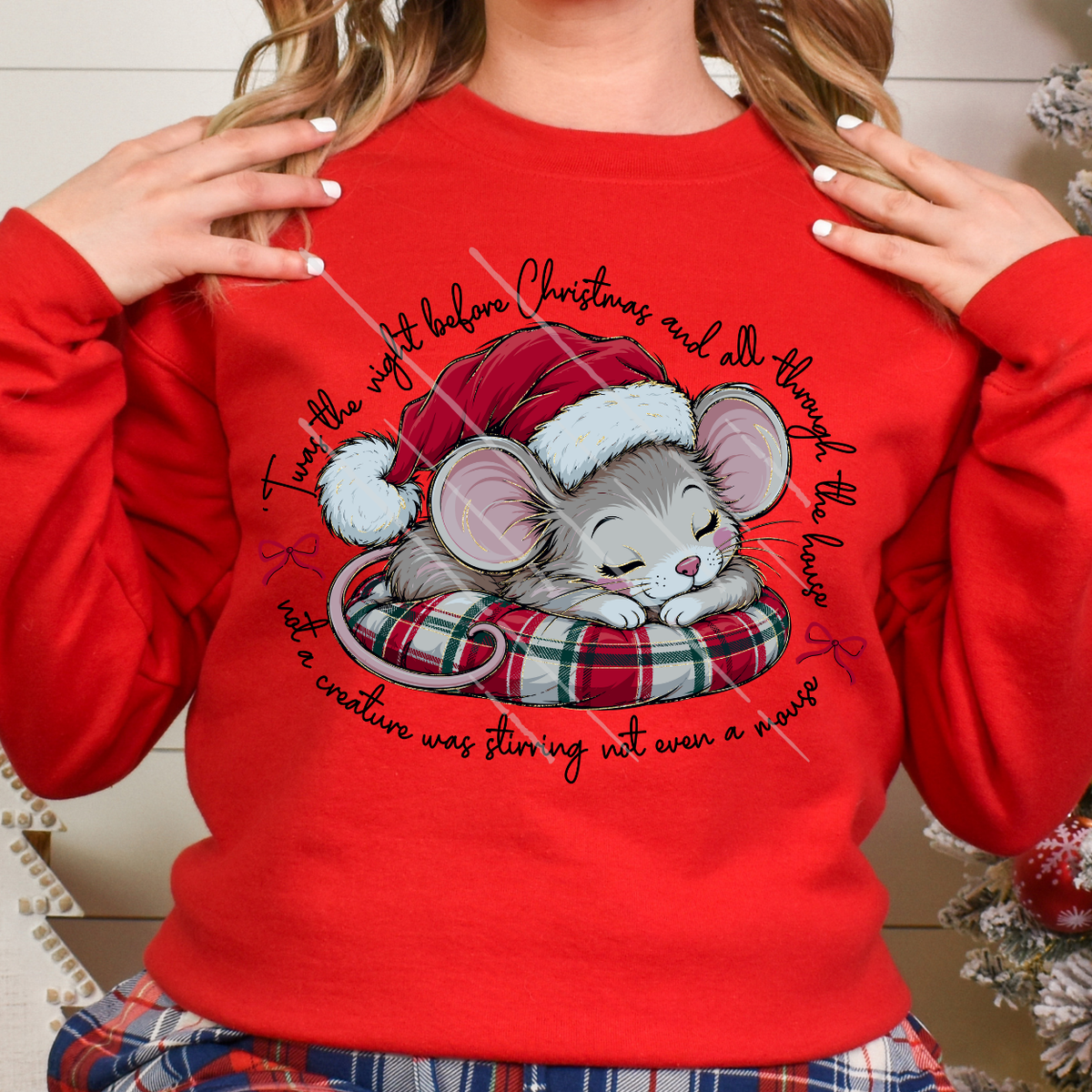 MOUSE BLK TEXT - DTF TRANSFER