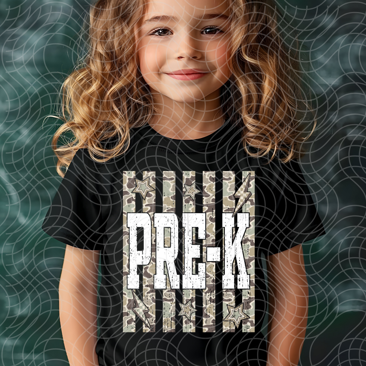 CAMO PRE- K - DTF TRANSFER