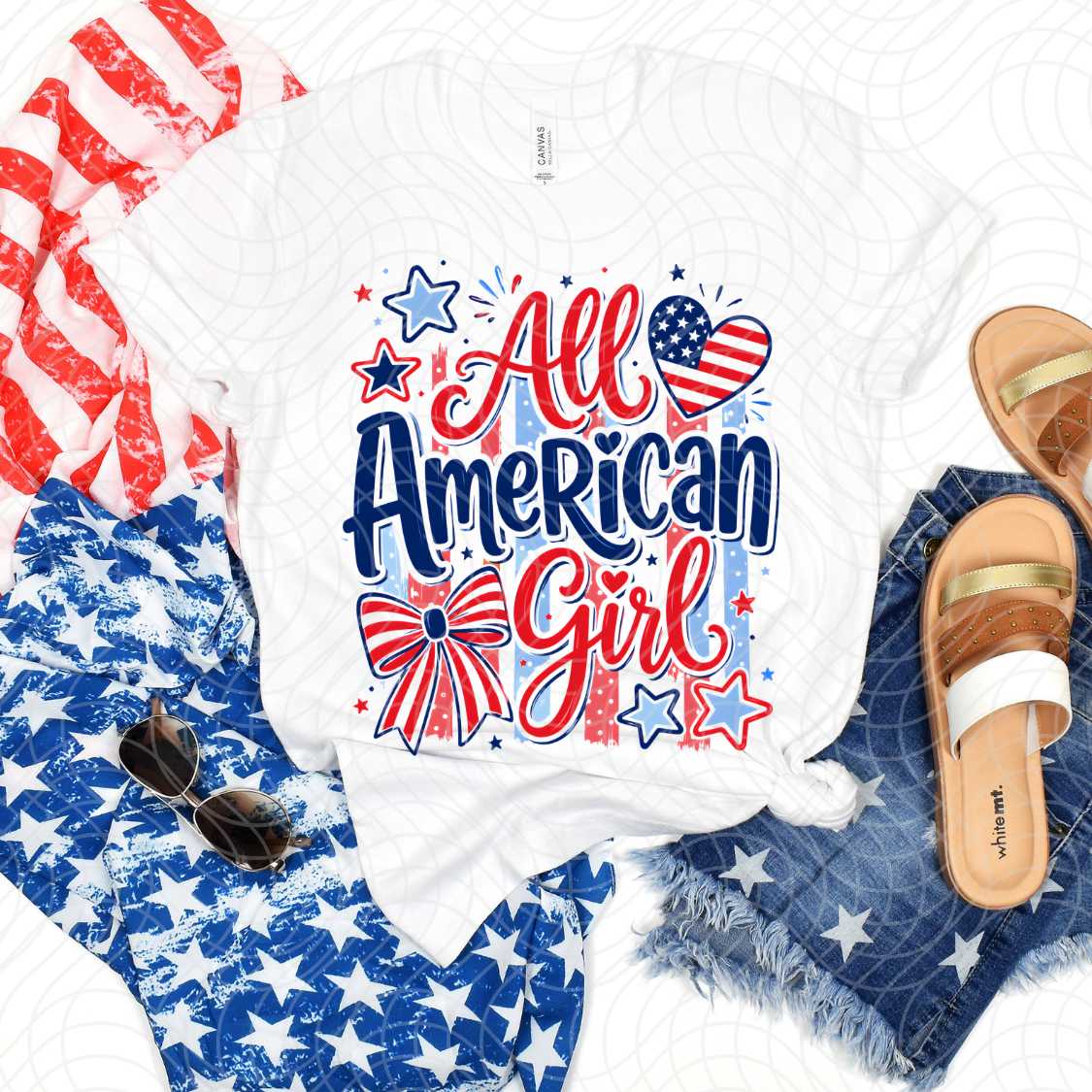 ALL AMERICAN GIRL- DTF TRANSFER