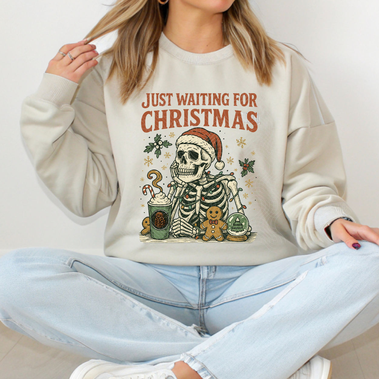 JUST WAITING FOR CHRISTMAS - DTF TRANSFER