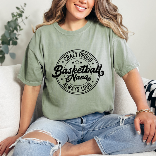 PROUD LOUD BASKETBALL NANA BLK - DTF TRANSFER
