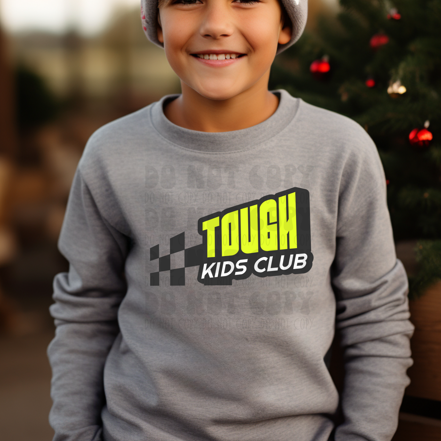 TOUGH KIDS CLUB GREEN - DTF TRANSFER