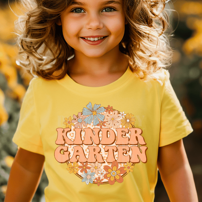 FLORAL KINDERGARTEN GRADE - DTF TRANSFER