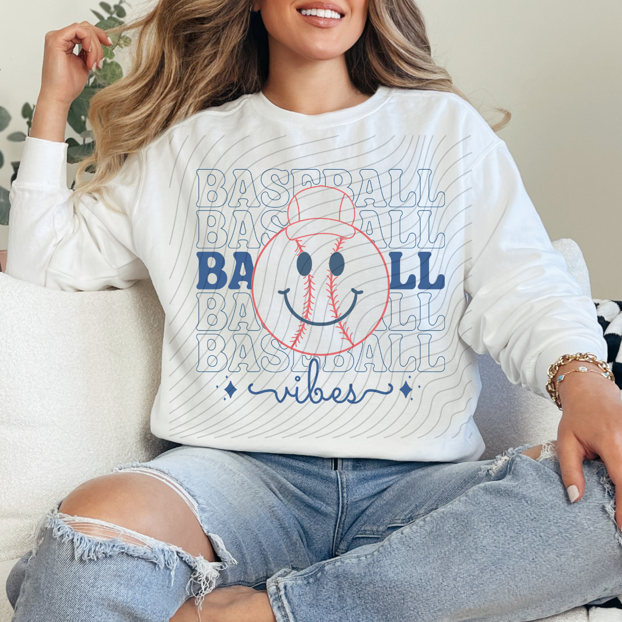 STACKED BASEBALL VIBES - DTF TRANSFER