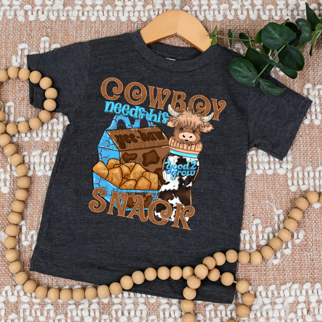 COWBOY NEEDS HIS SNACK - DTF TRANSFER