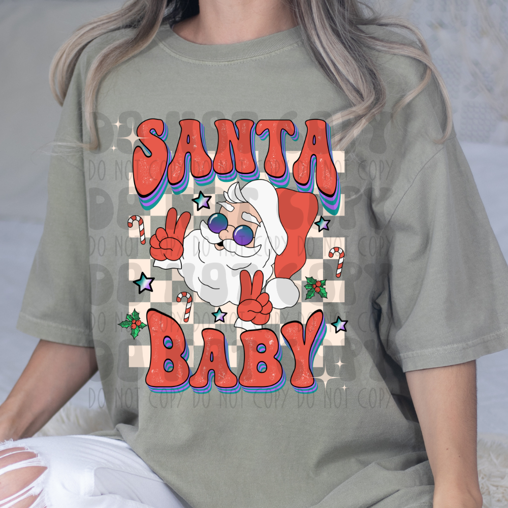 SANTA BABY GROOVY - DTF TRANSFER