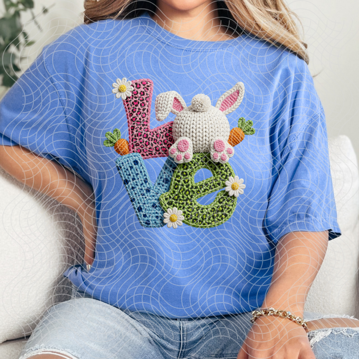 FAUX YARN LOVE - DTF TRANSFER