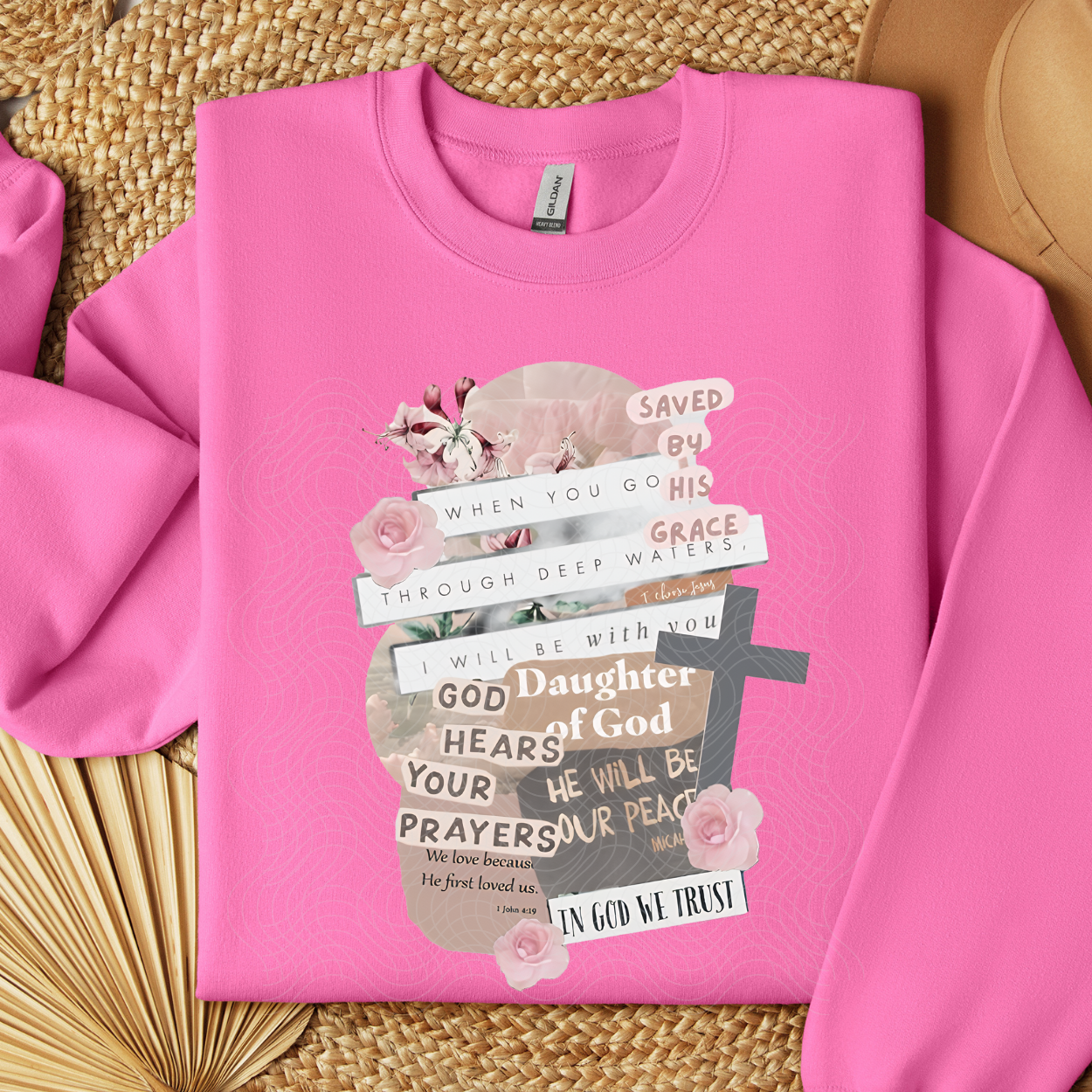 HE HEARS YOUR PRAYERS COLLAGE - DTF TRANSFER