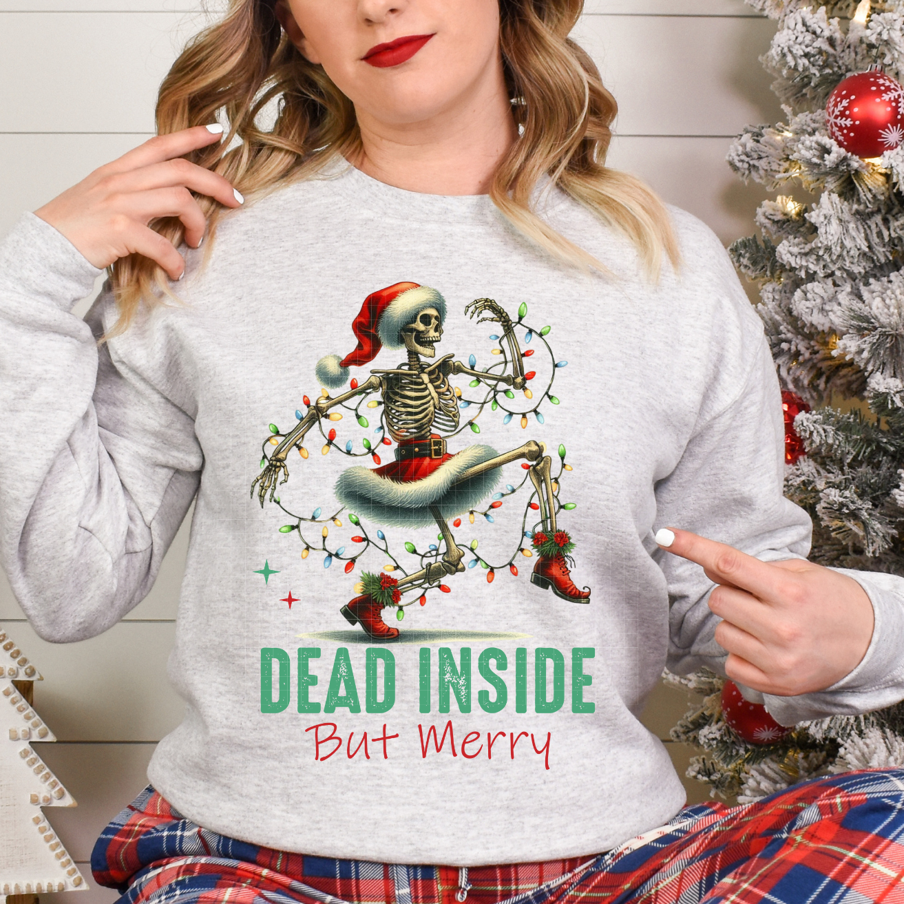 DEAD INSIDE BUT MERRY - DTF TRANSFER