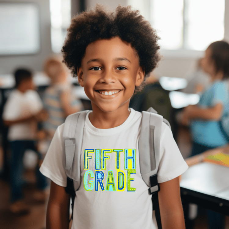 FIFTH GRADE - GREEN - DTF TRANSFER