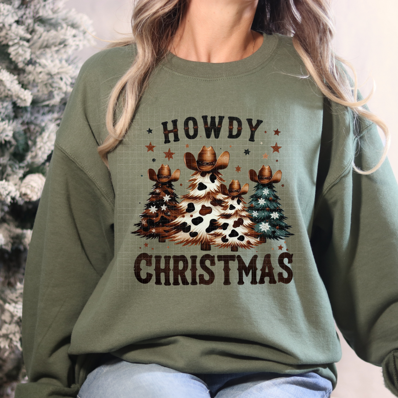 HOWDY CHRISTMAS TREES - DTF TRANSFER