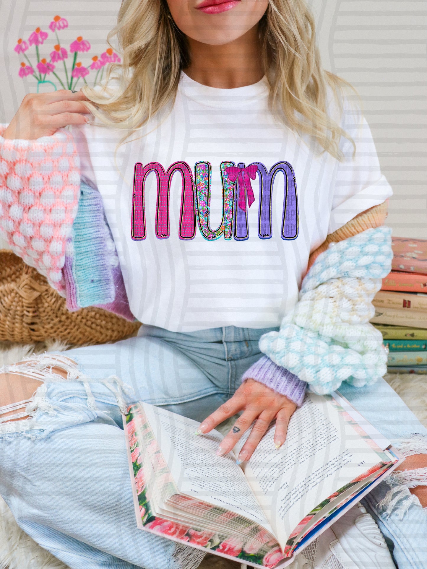 FLORAL MUM - DTF TRANSFER