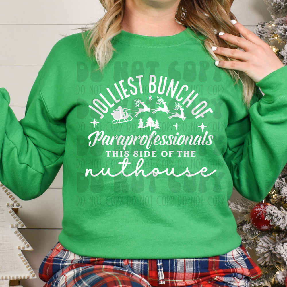 JOLLIEST PARAPROFESSIONALS - WHITE - DTF TRANSFER