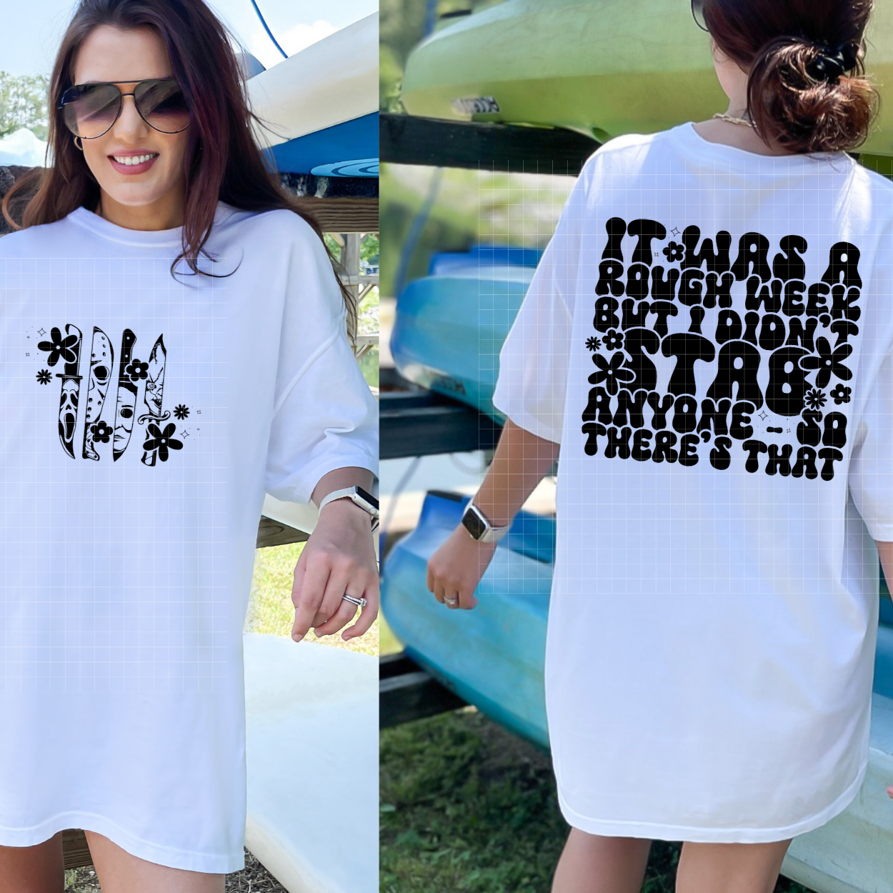 ROUGH WEEK - FRONT AND BACK - DTF TRANSFER