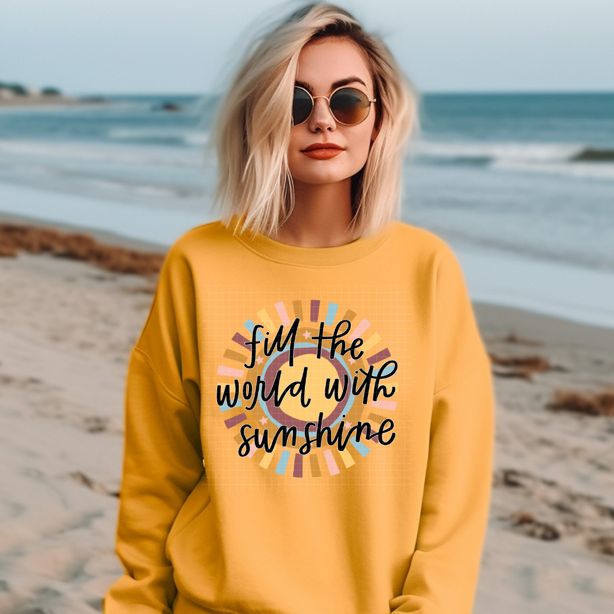 FILL THE WORLD WITH SUNSHINE - DTF TRANSFER