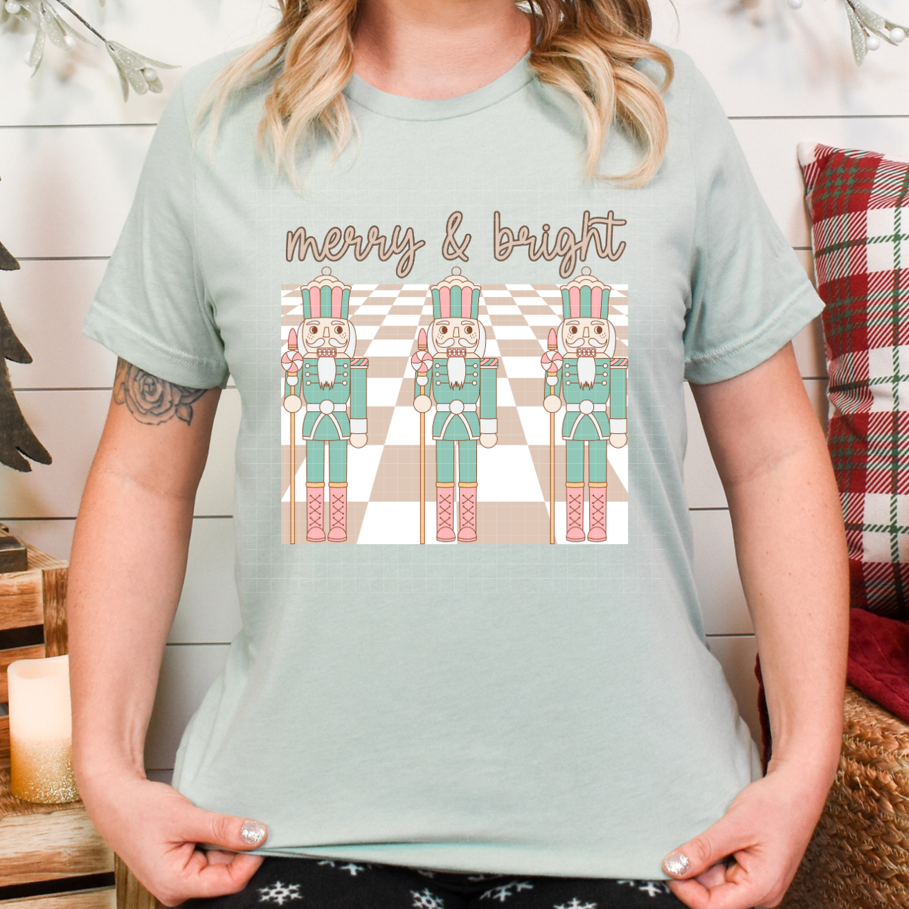 MERRY & BRIGHT NUTCRACKER - DTF TRANSFER