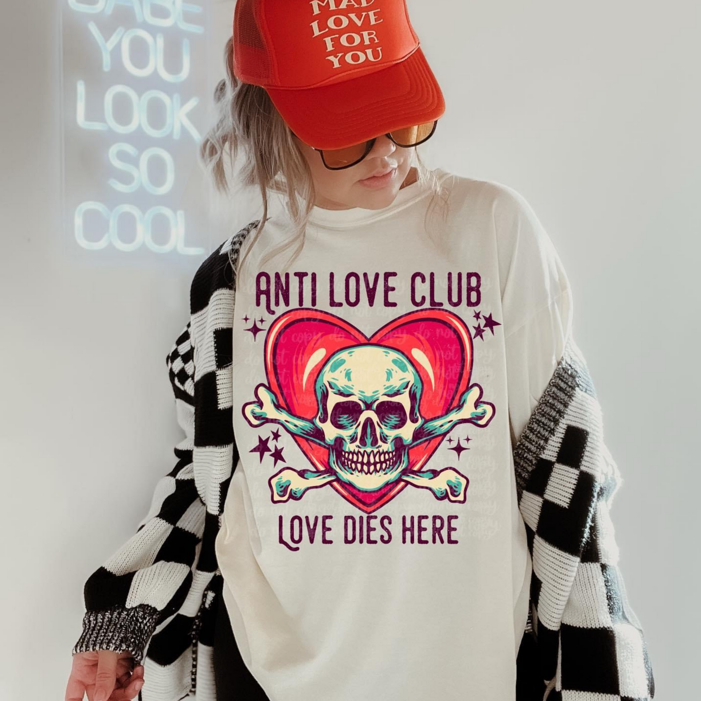 ANTI LOVE CLUB - LOVE DIES HERE - DTF TRANSFER