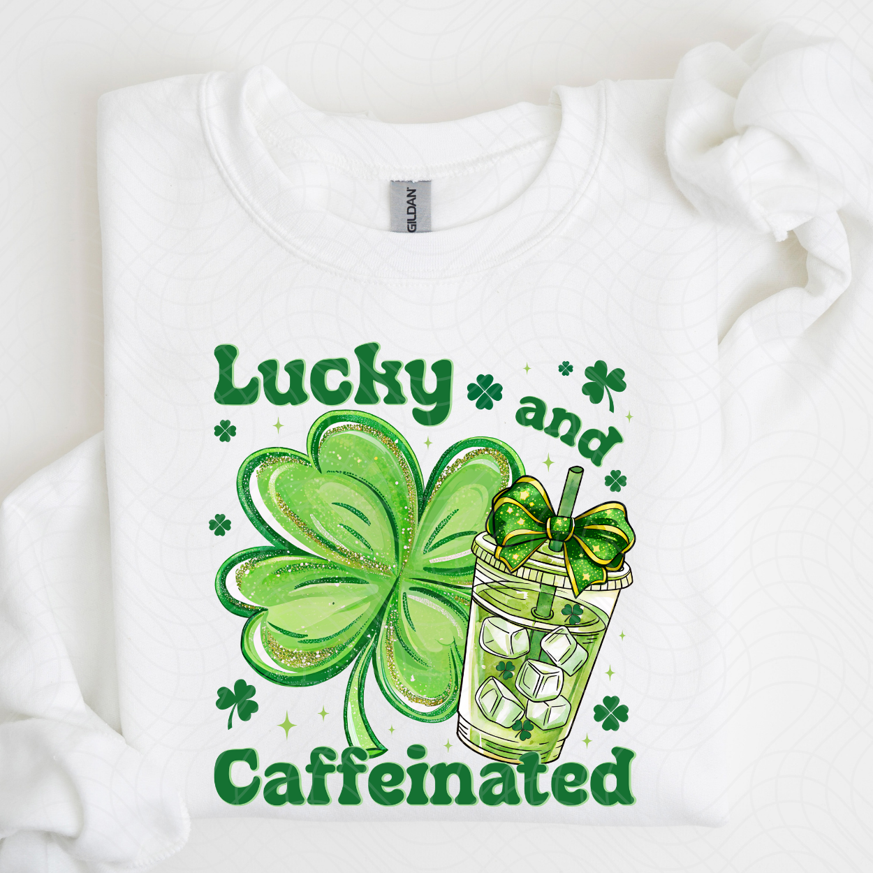 LUCKY AND CAFFEINATED - DTF TRANSFER