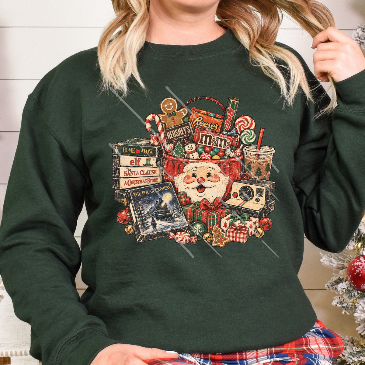 90S CHRISTMAS BUCKET - DTF TRANSFER