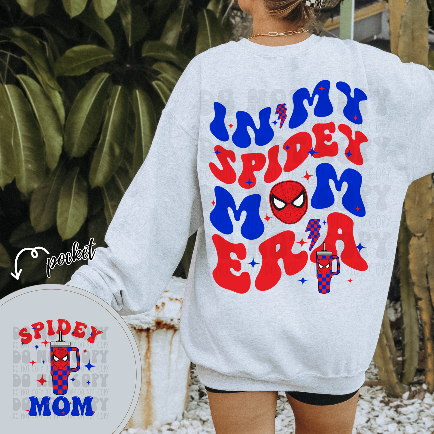 RED GUY MOM ERA W/ POCKET - DTF TRANSFER