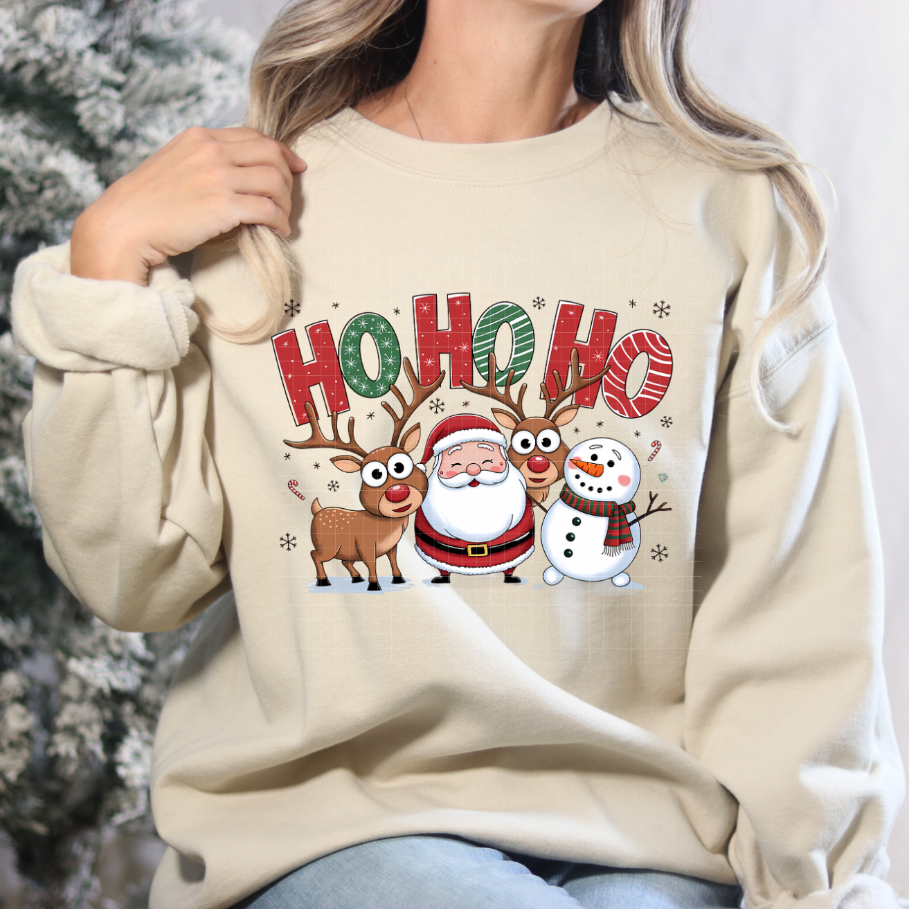 HOHOHO SANTA REINDEER - DTF TRANSFER