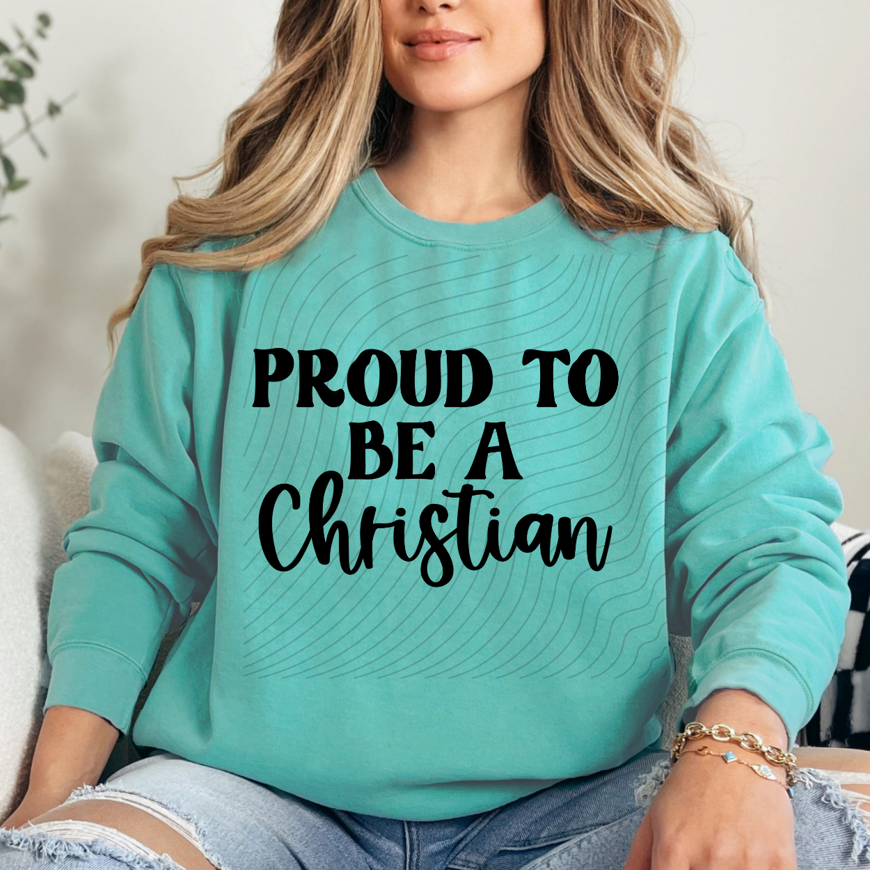 PROUD TO BE A CHRISTIAN BLK - DTF TRANSFER