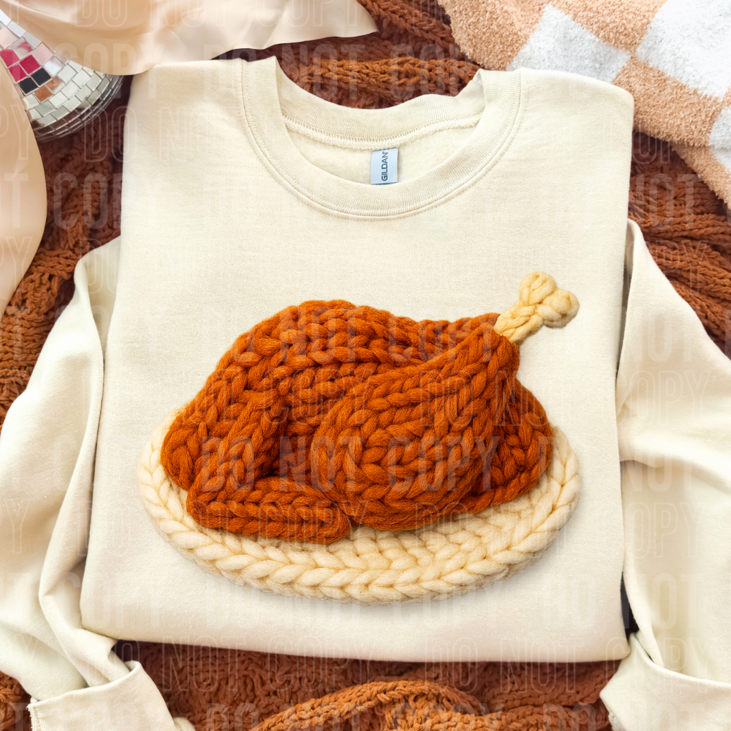 FAUX YARN TURKEY - DTF TRANSFER