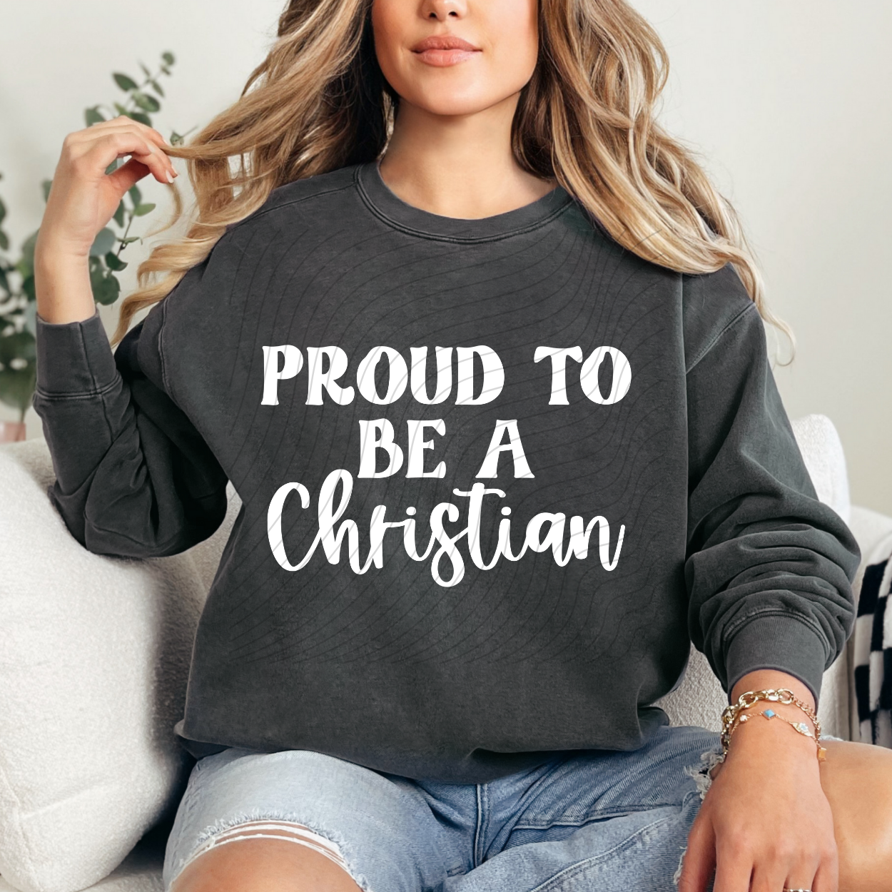 PROUD TO BE A CHRISTIAN WHT - DTF TRANSFER