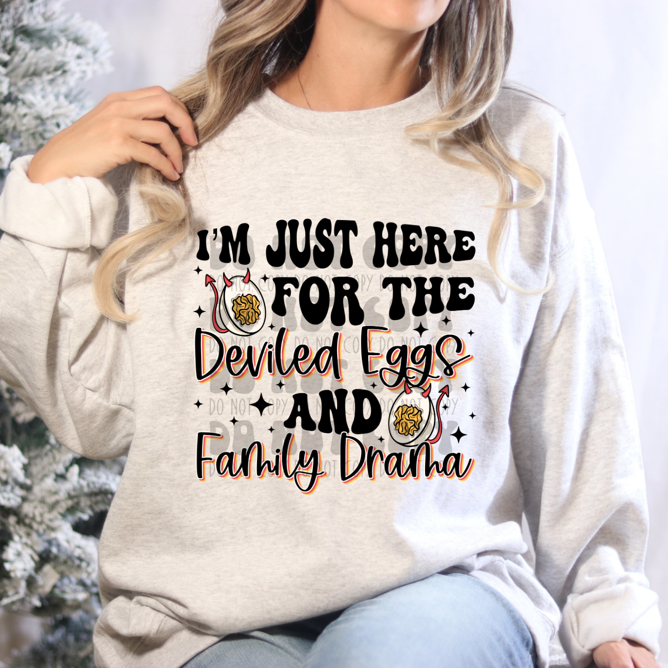 DEVILED EGGS AND FAMILY DRAMA - DTF TRANSFER