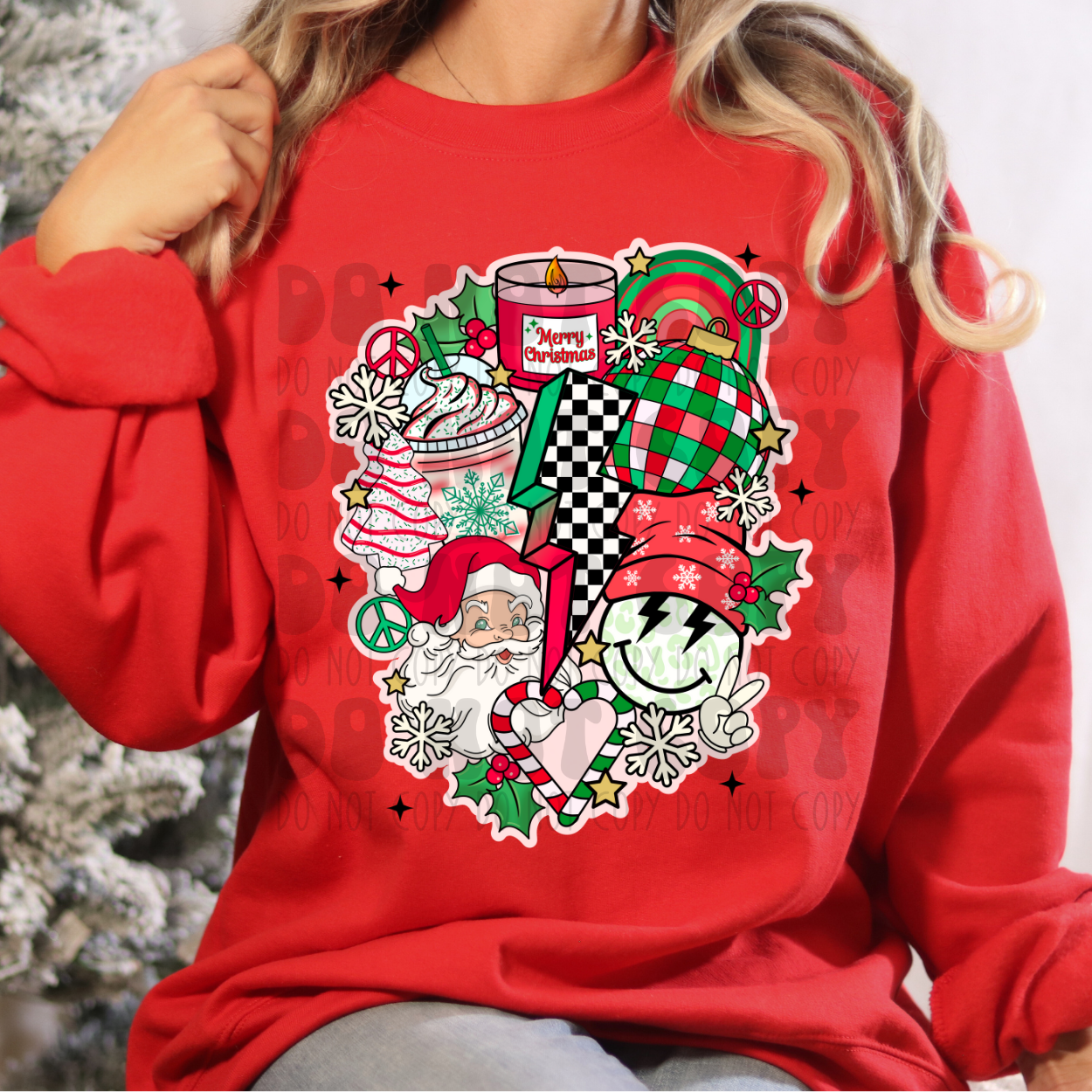 CHRISTMAS RETRO COLLAGE - DTF TRANSFER