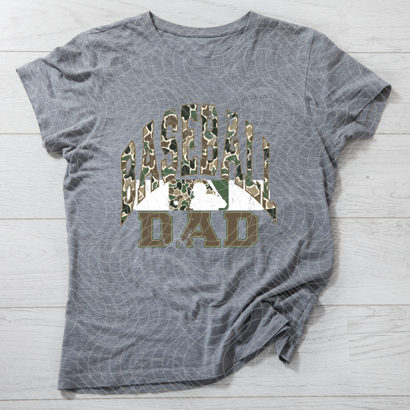 CAMO BASEBALL DAD - DTF TRANSFER