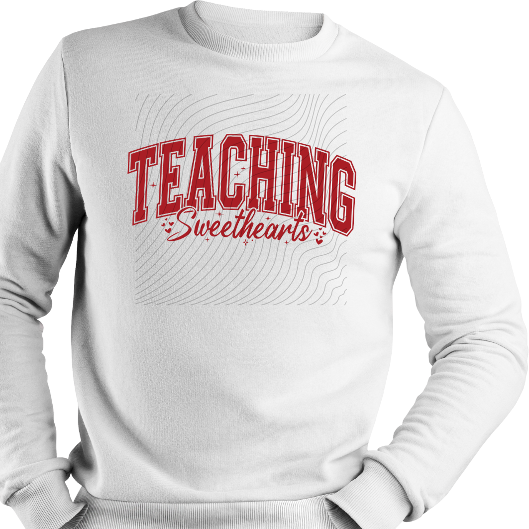 TEACHING SWEETHEARTS RED - DTF TRANSFER