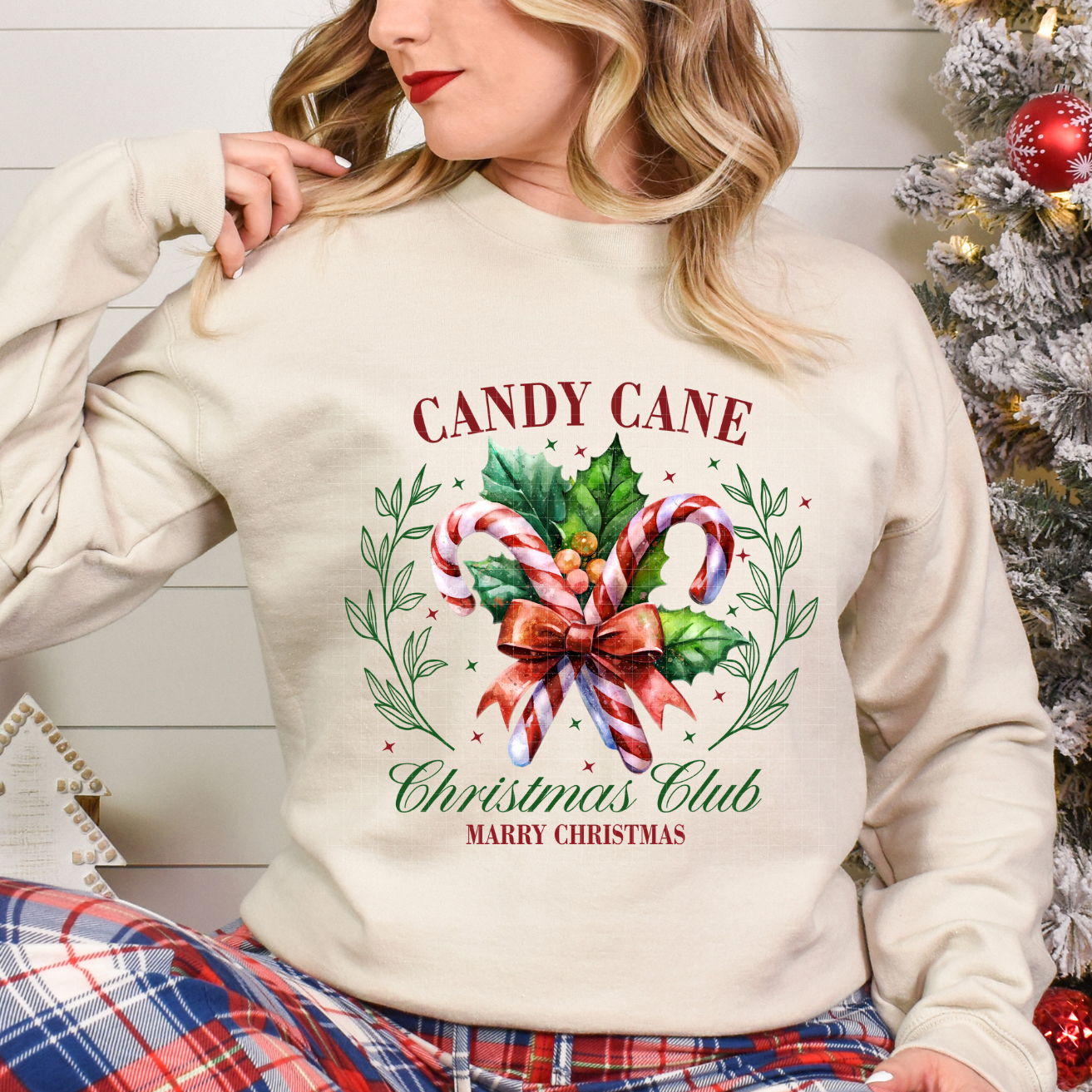 CANDY CANE CHRISTMAS CLUB - DTF TRANSFER