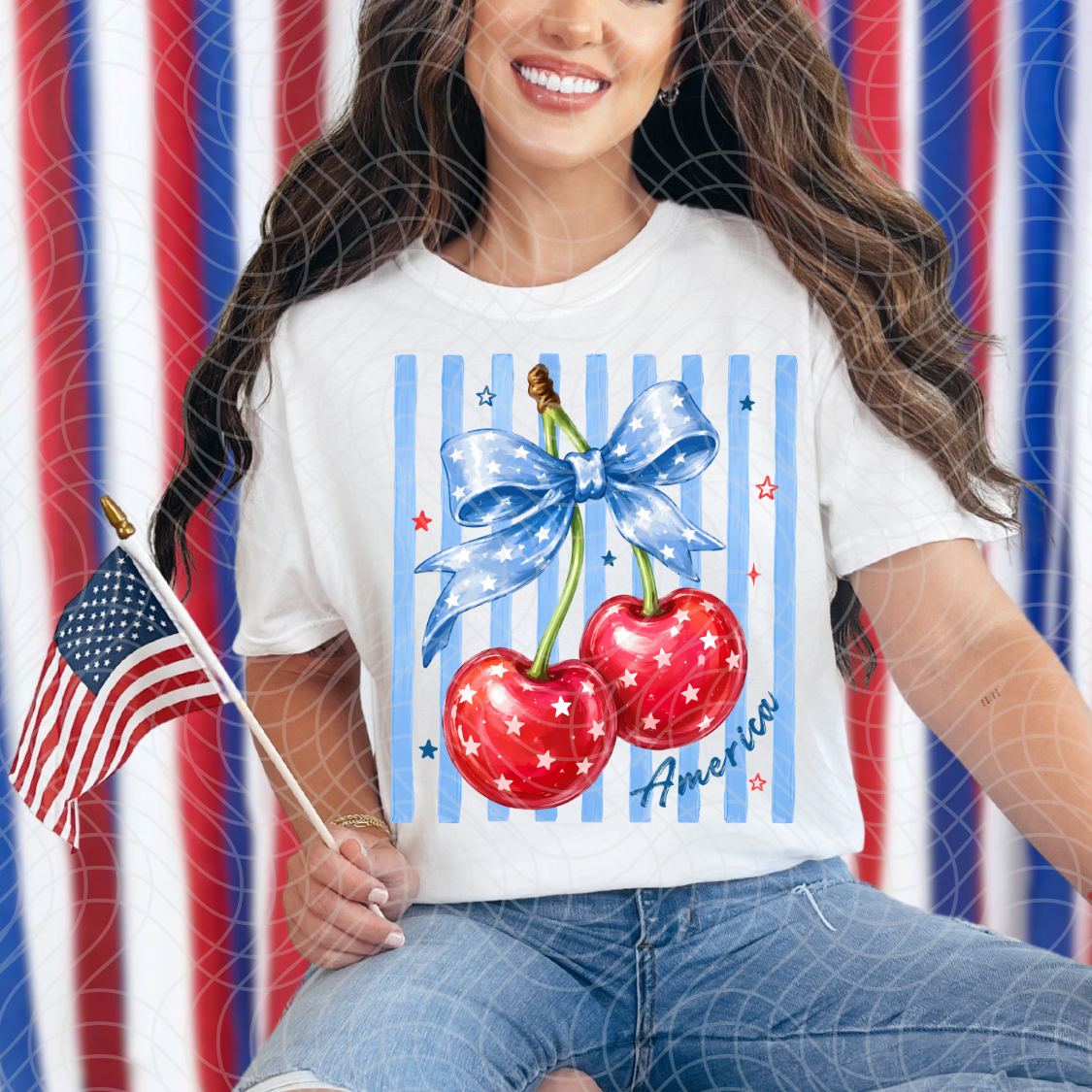 AMERICA CHERRIES- DTF TRANSFER