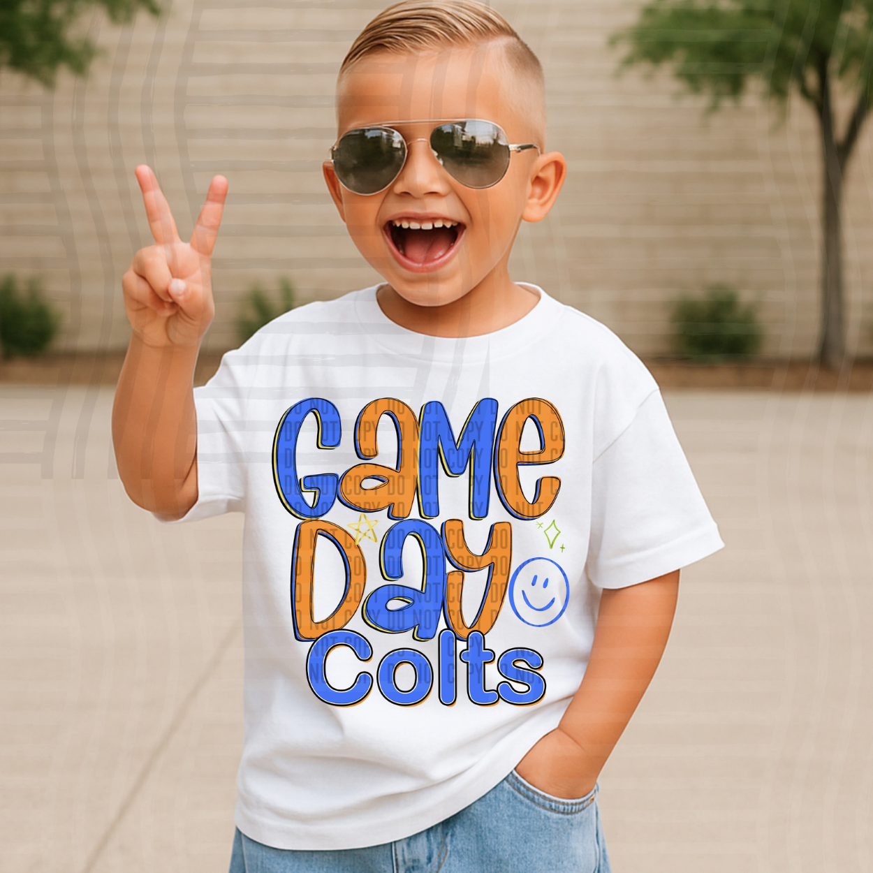 GAME DAY BLUE- COLTS- DTF TRANSFER