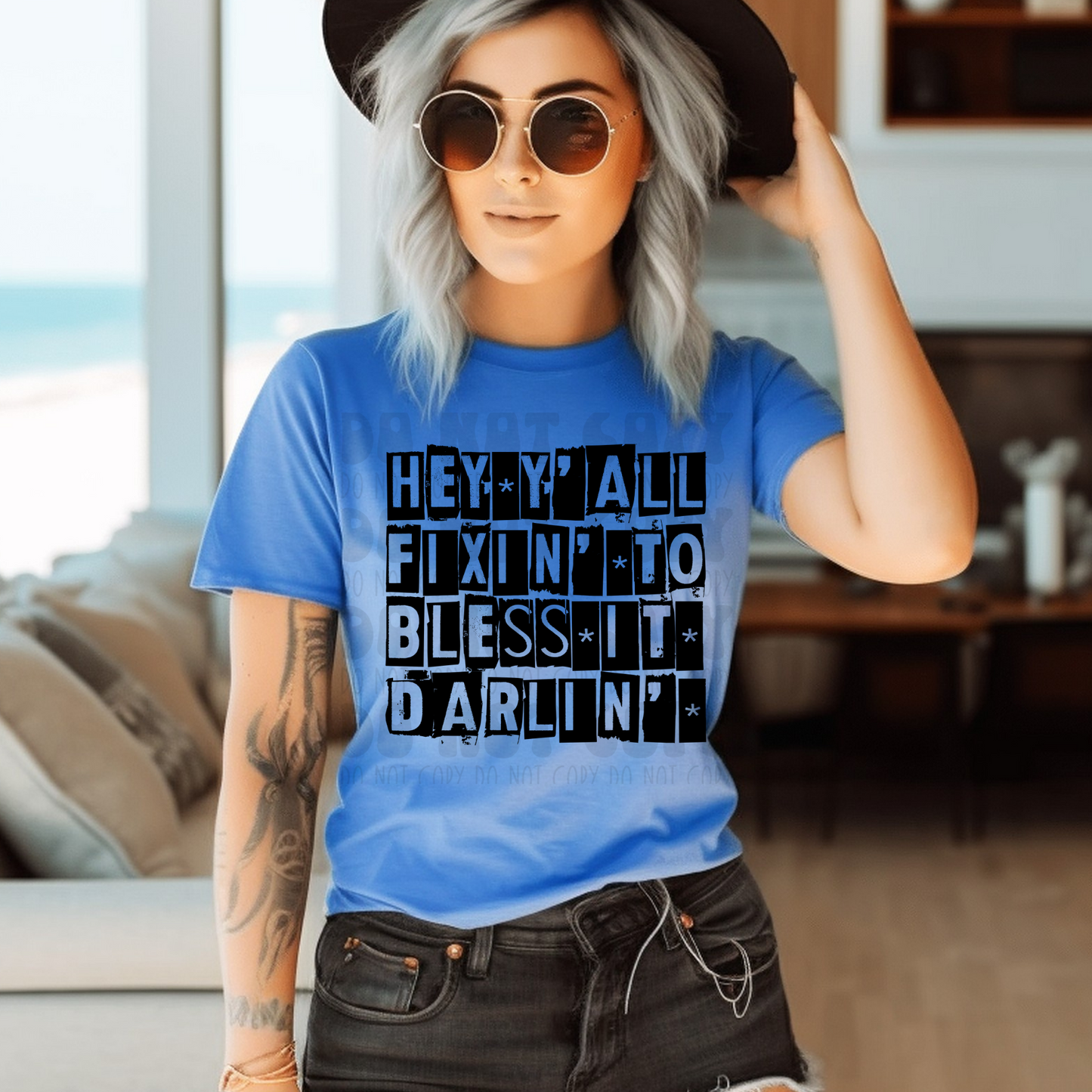 BLESS IT DARLIN - DTF TRANSFER