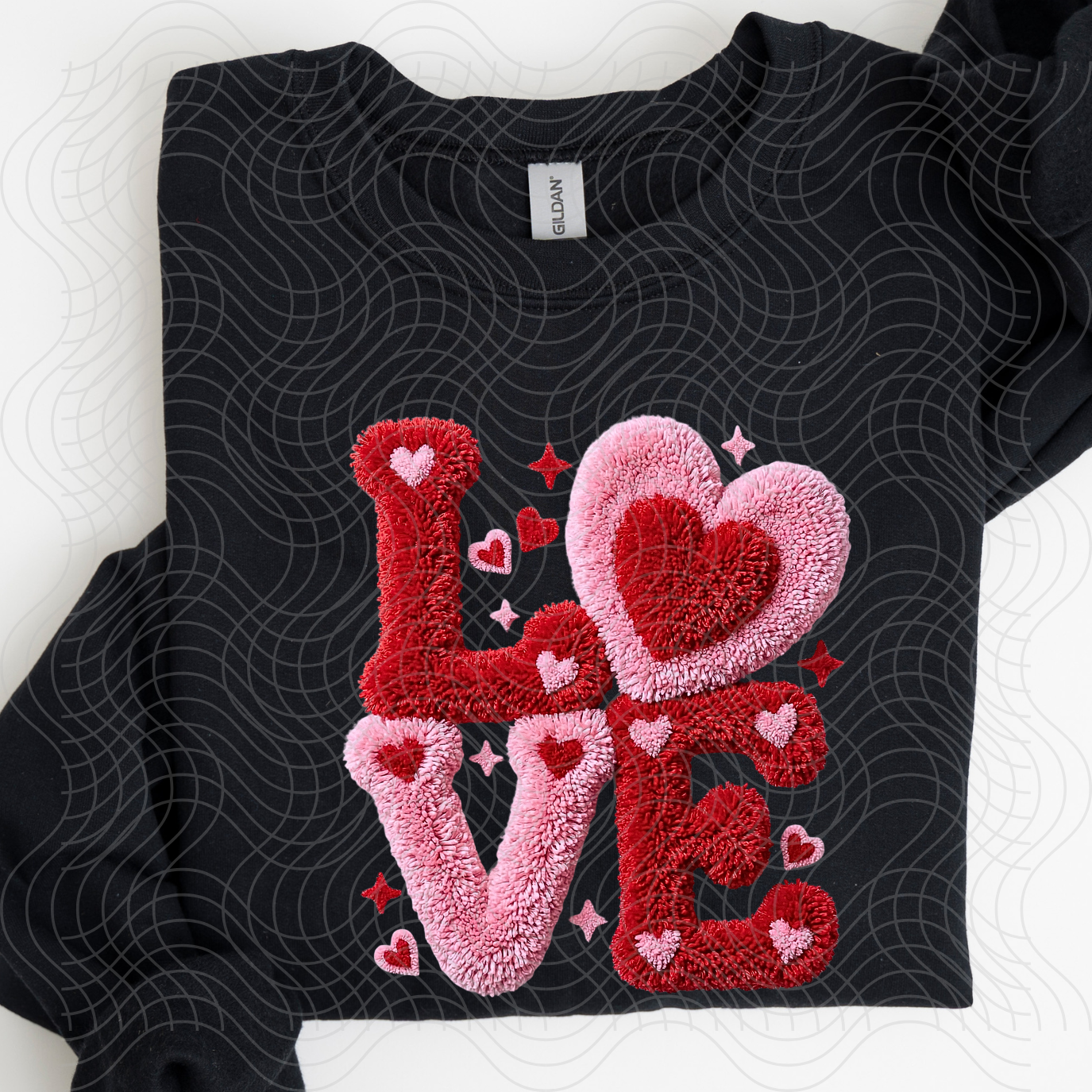 FAUX CHENILLE LOVE - DTF TRANSFER