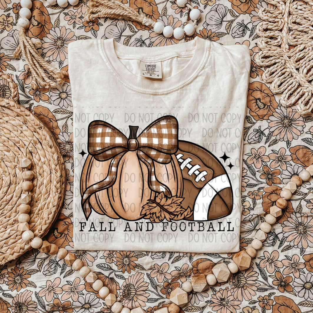 FALL AND FOOTBALL - DTF TRANSFER