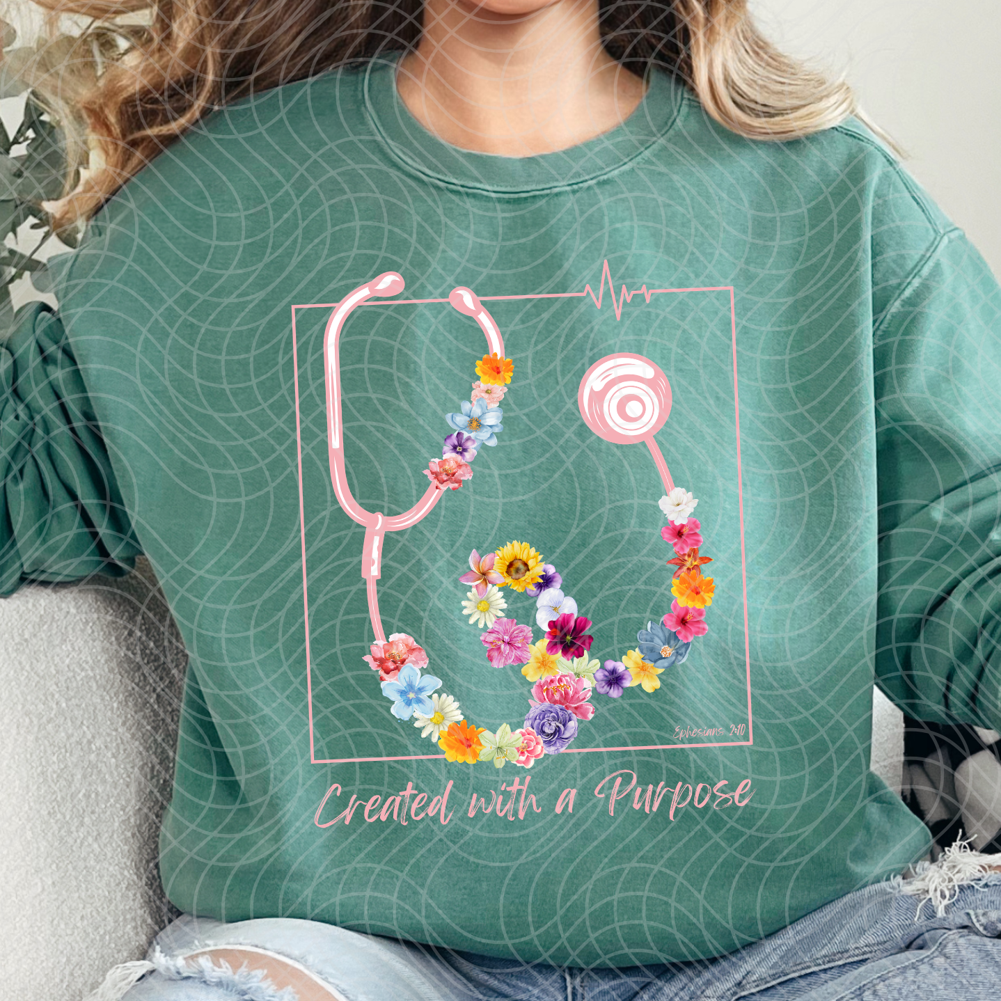 CREATED WITH A PURPOSE MEDICAL - DTF TRANSFER