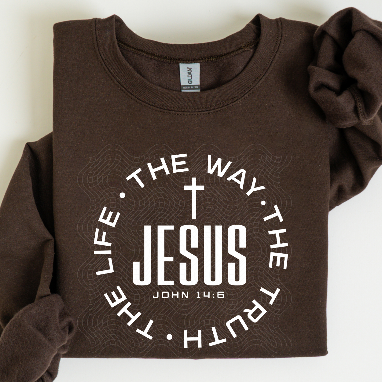 JESUS - THE WAY. THE TRUTH. THE LIFE. WHT - DTF TRANSFER