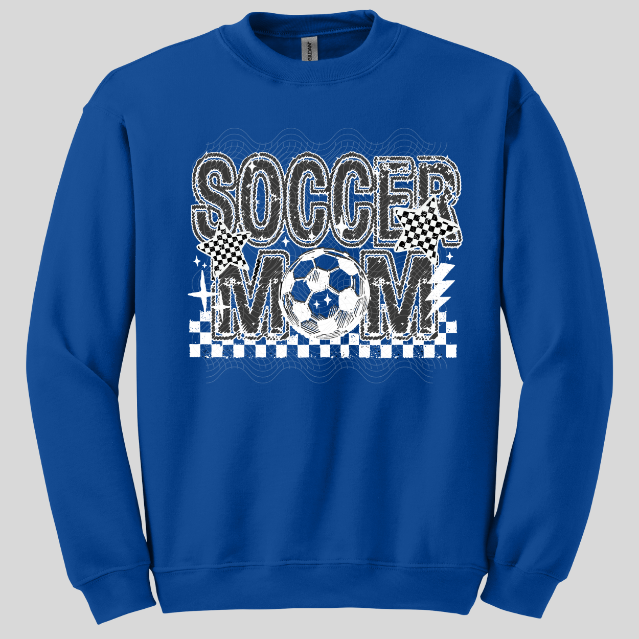 SOCCER MOM BLK - DTF TRANSFER