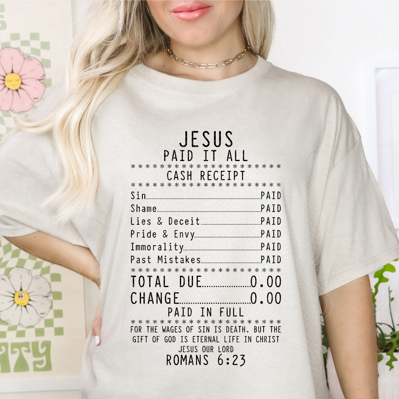 JESUS PAID IT ALL - DTF TRANSFER